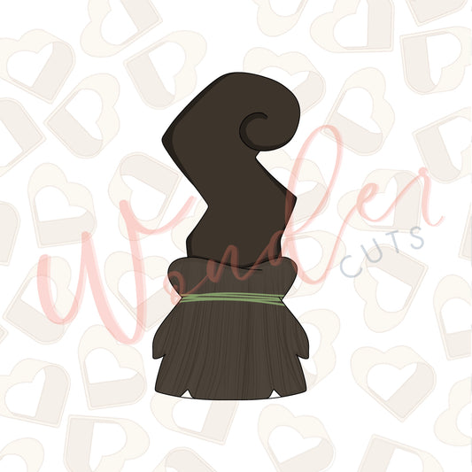 Black Broom Cookie Cutter