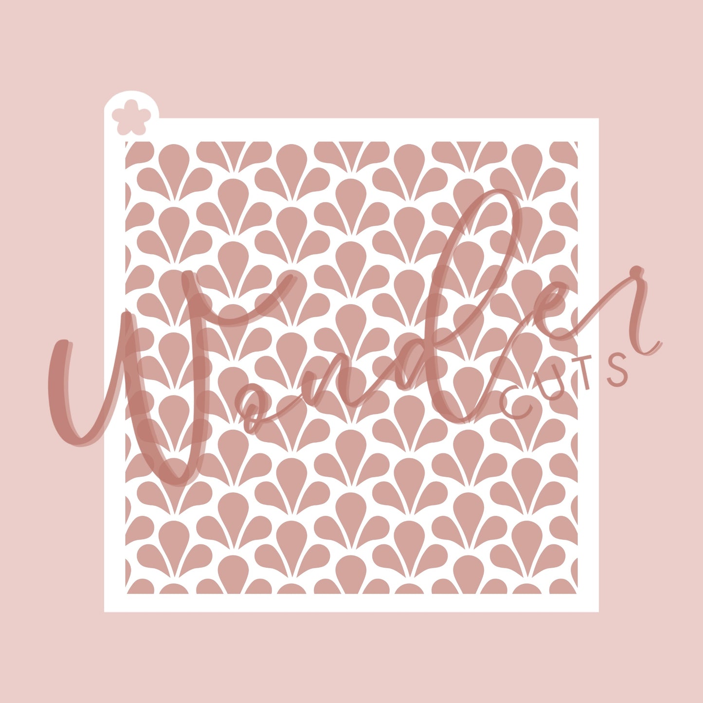 Vintage Petal Stencil