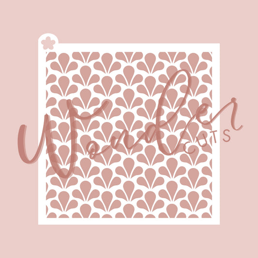 Vintage Petal Stencil