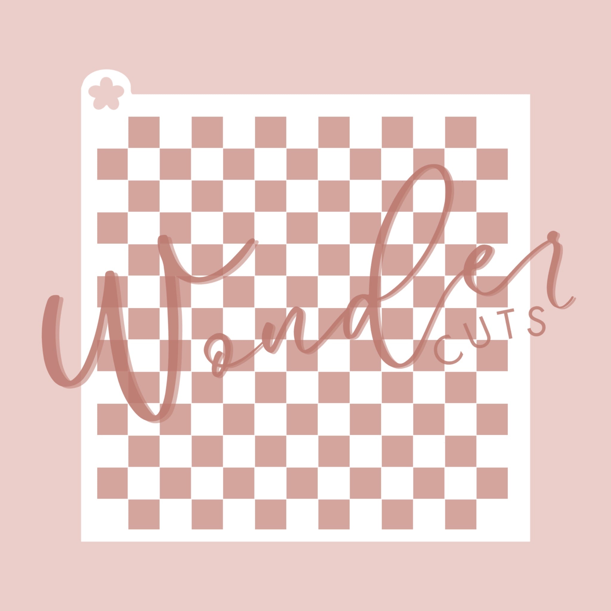 Checker Stencil – WonderCutsCookieCutters