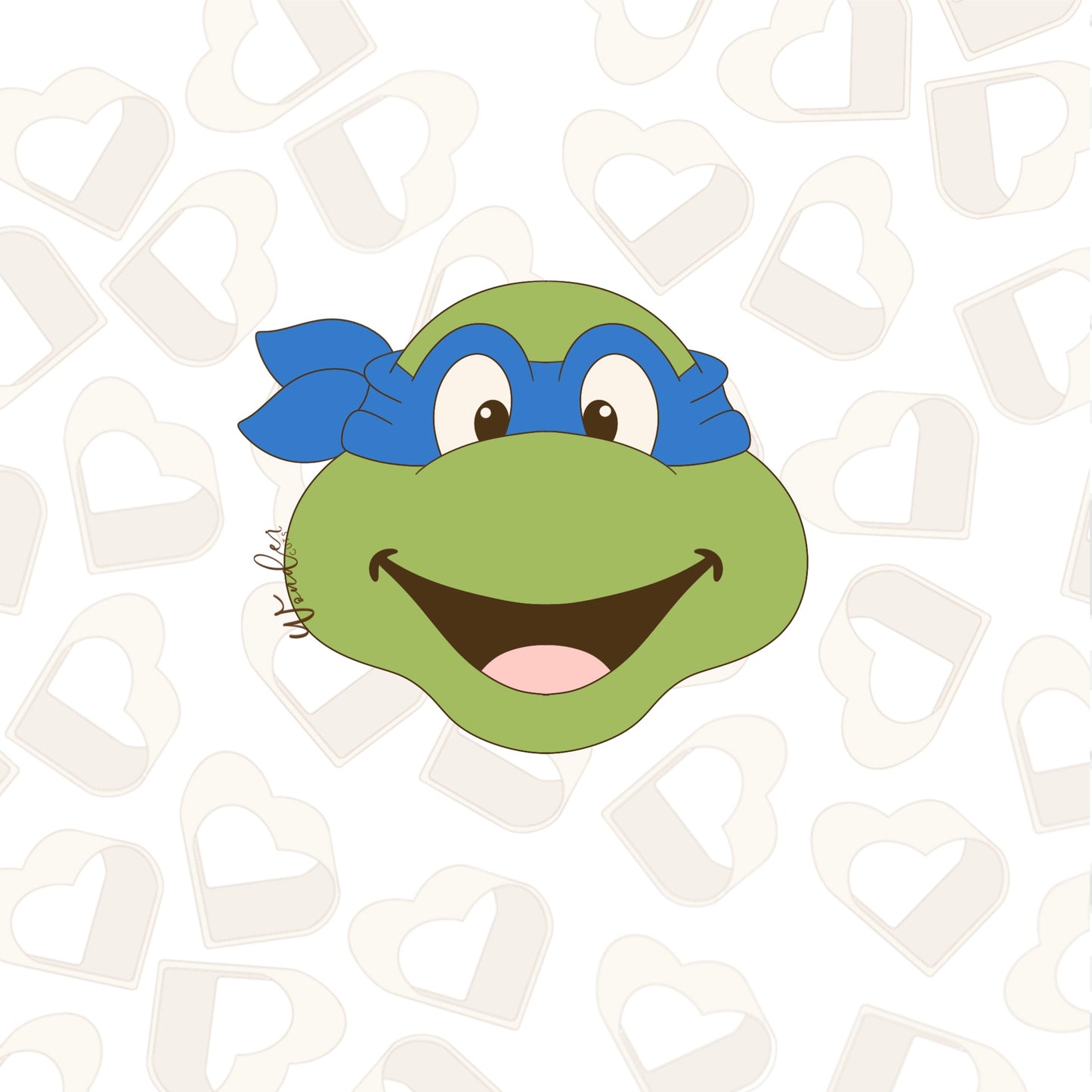 Masked Turtle 1 Cookie Cutter