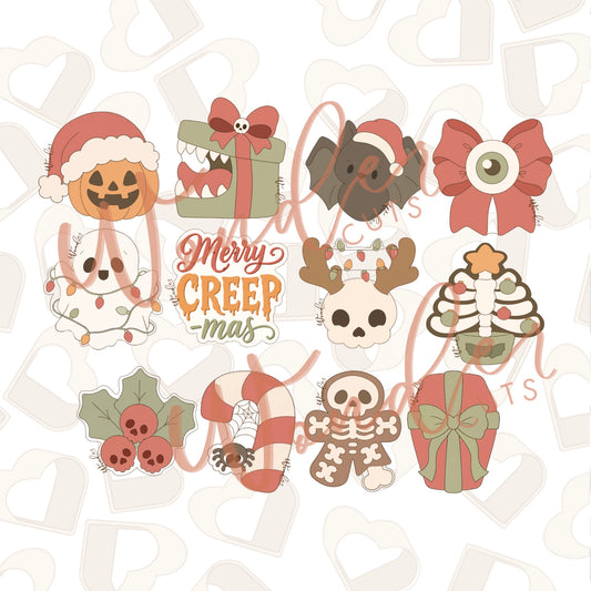 Seasons Creeping Bundle of 12 Cookie Cutters