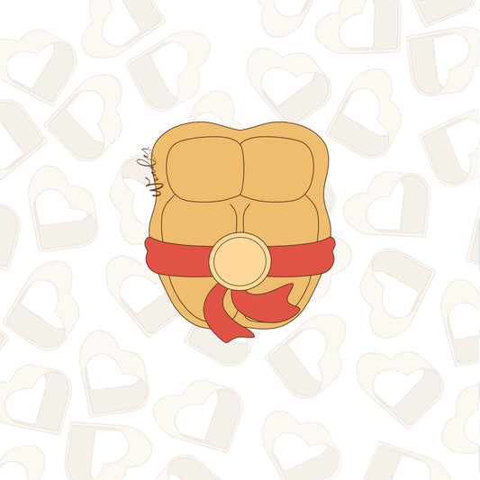 Masked Turtle Torso Cookie Cutter