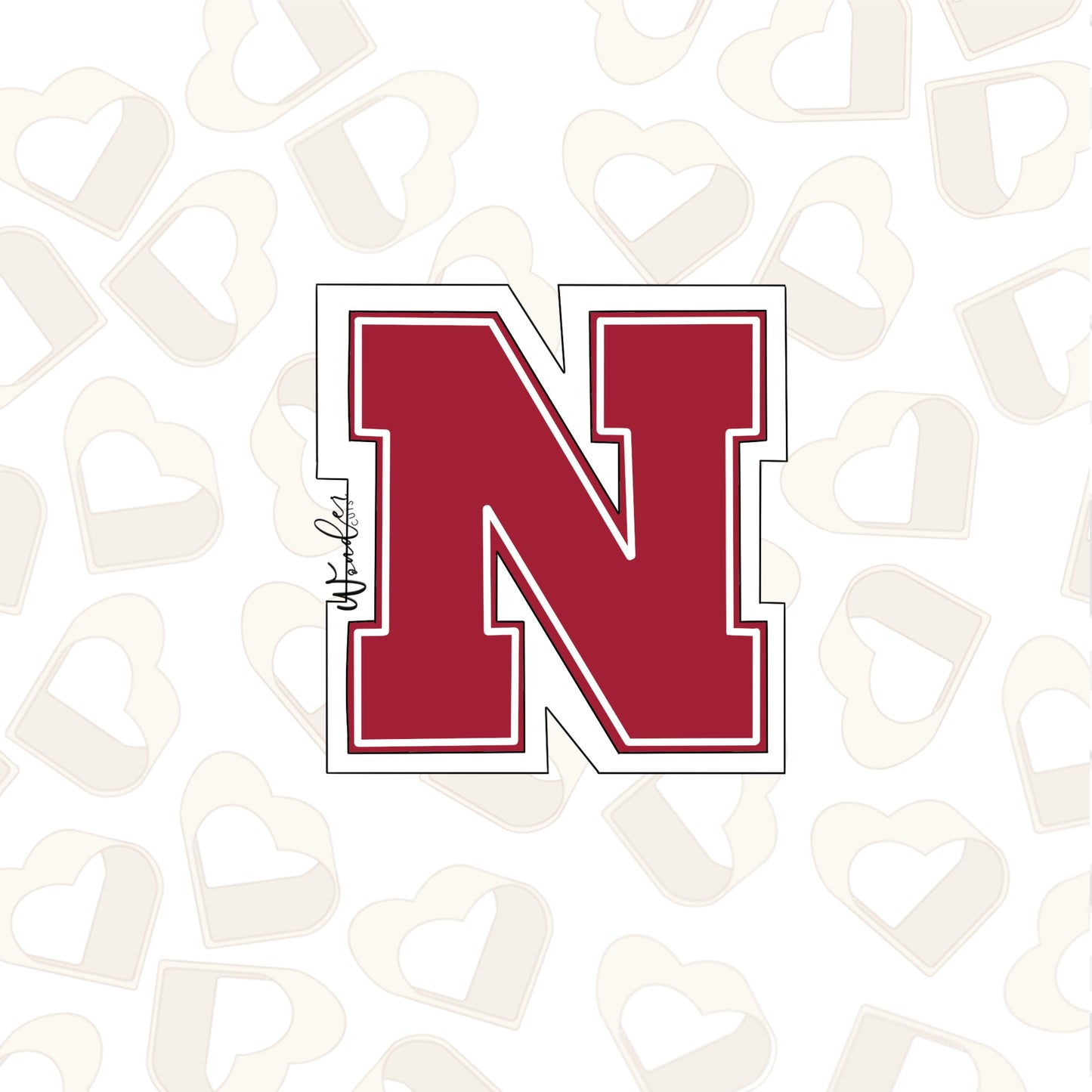 N College Logo Cookie Cutter