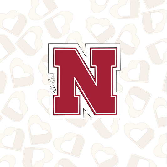N College Logo Cookie Cutter