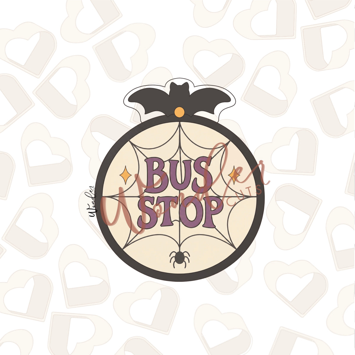 Spooky Bus Stop Cookie Cutter