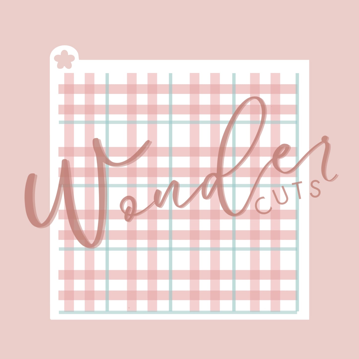 Plaid Layered Stencil