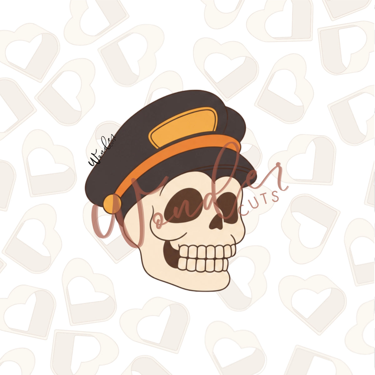 Taxi Skull Cookie Cutter