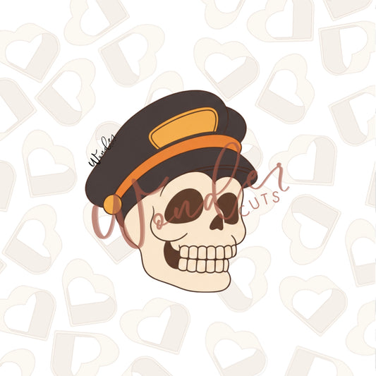 Taxi Skull Cookie Cutter