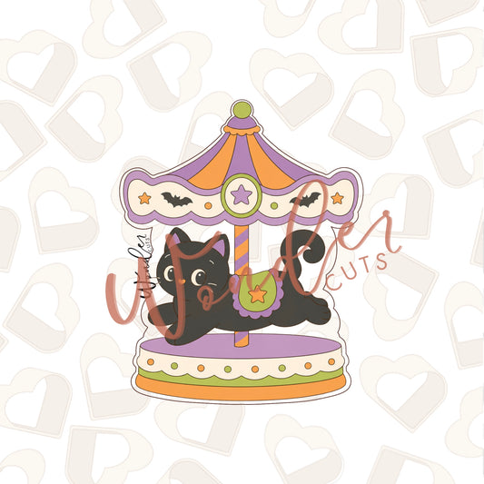 Cat Carousel Cookie Cutter