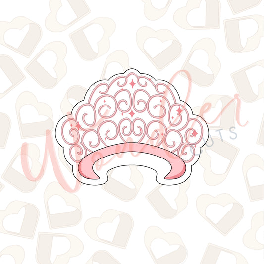 Pink Witch Crown 1 Cookie Cutter