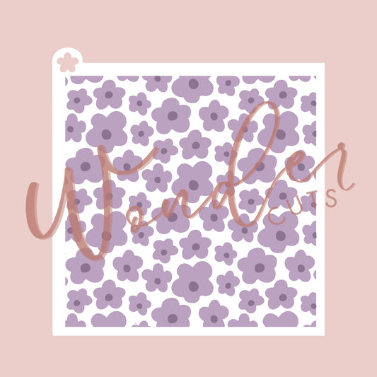 Funky Flowers Layered Stencil