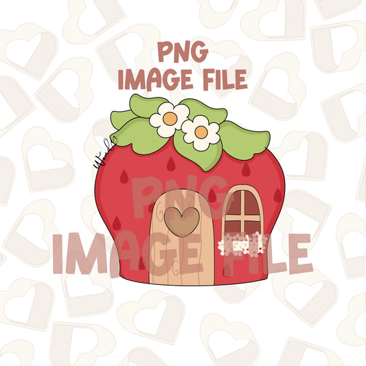 Strawberry House - PNG Image File