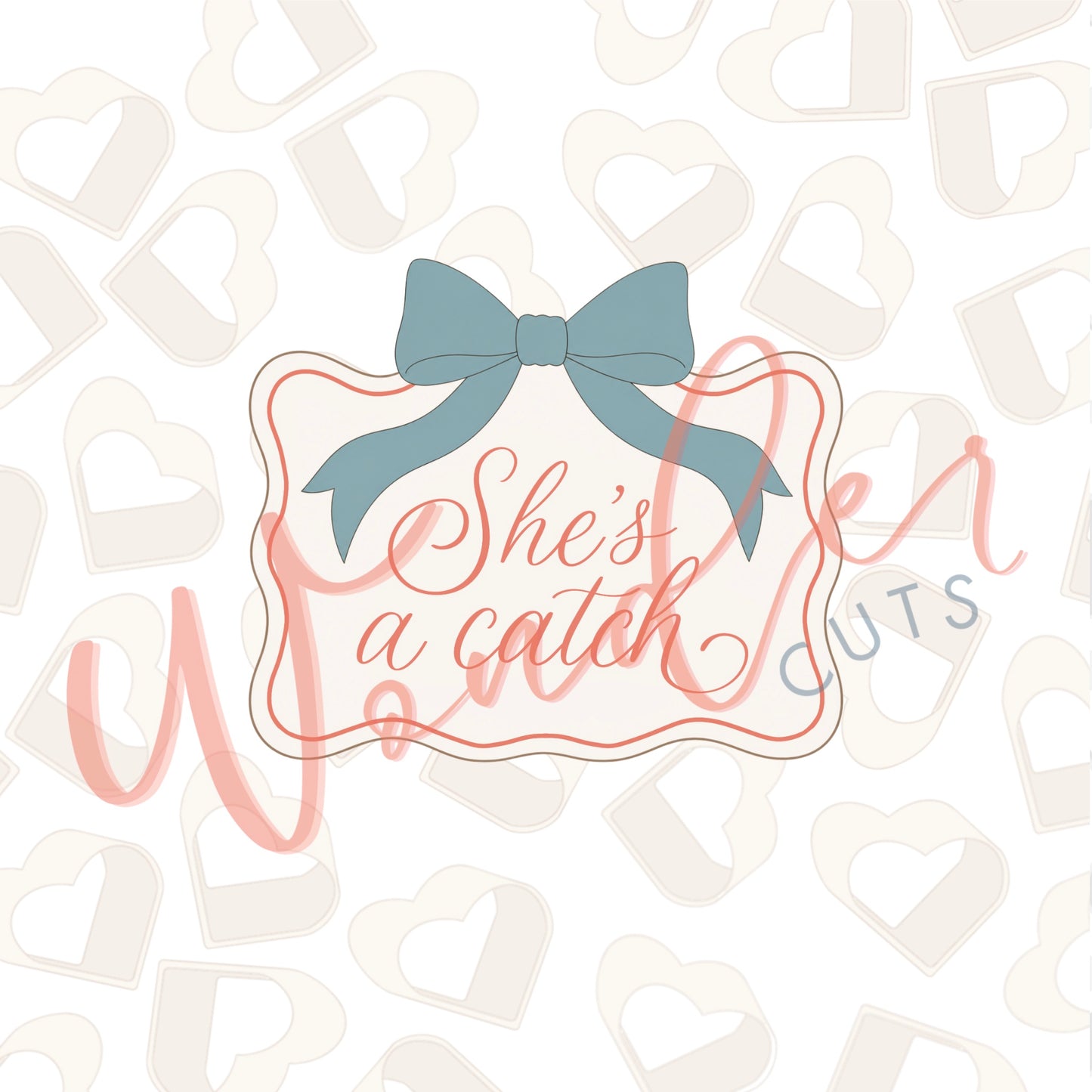 Bow Wavy Rectangle Cookie Cutter