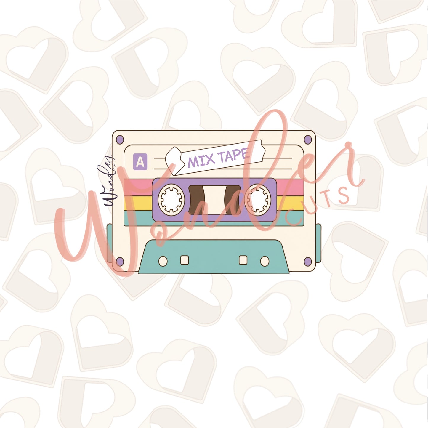 Cassette Tape Cookie Cutter
