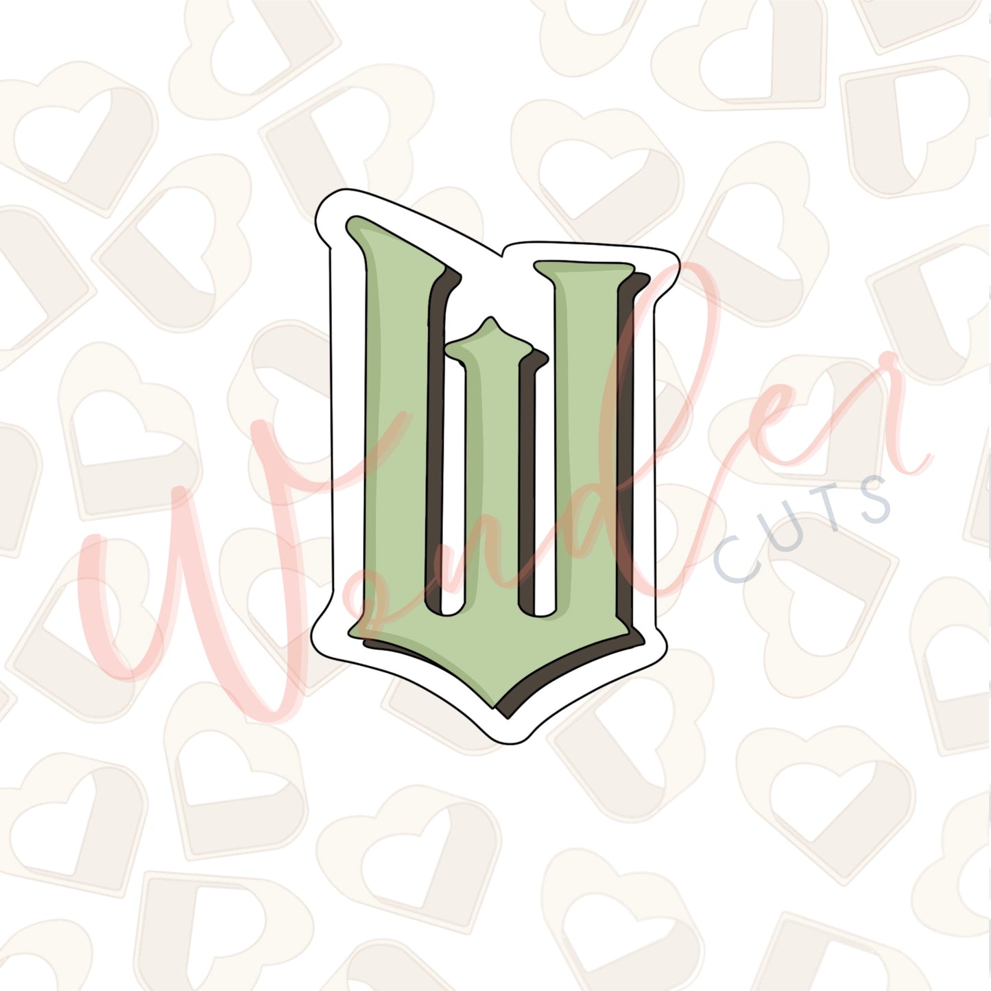 W Logo Cookie Cutter