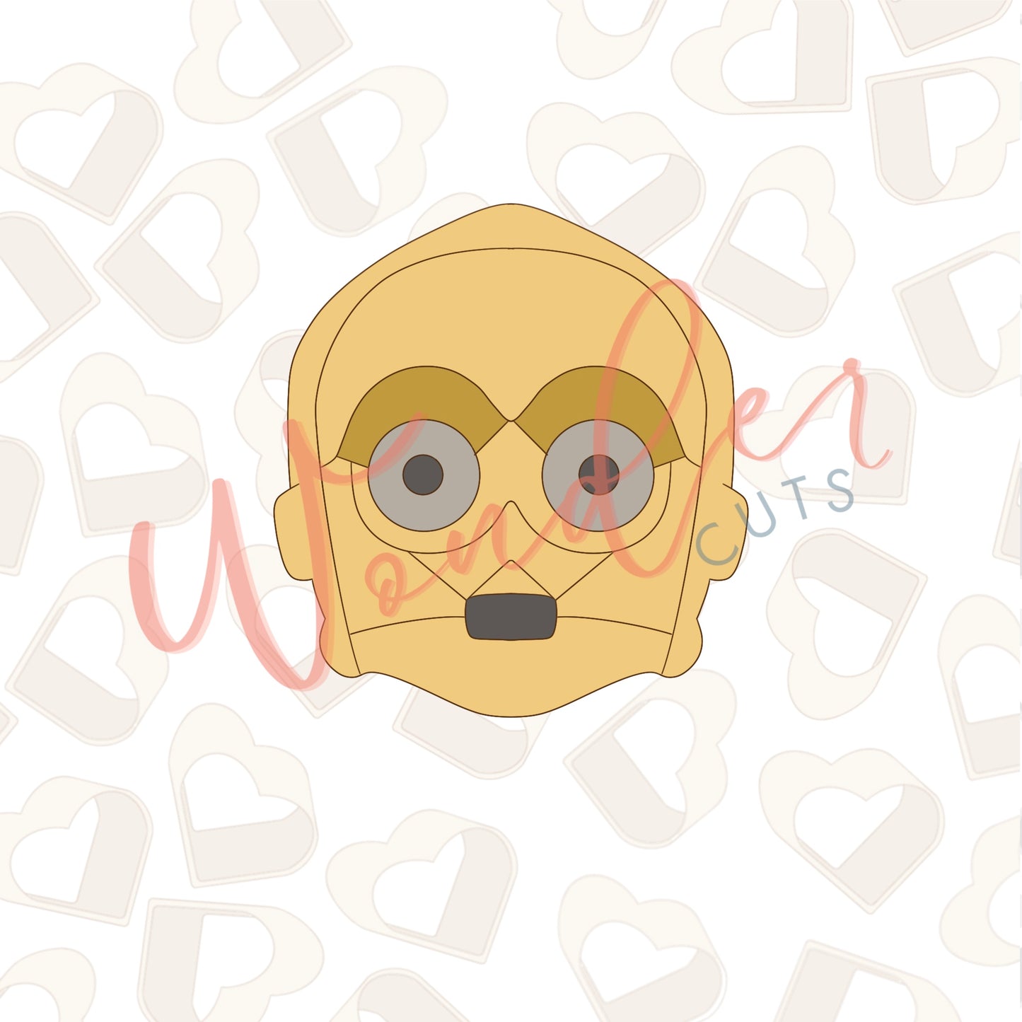 Gold Android Cookie Cutter