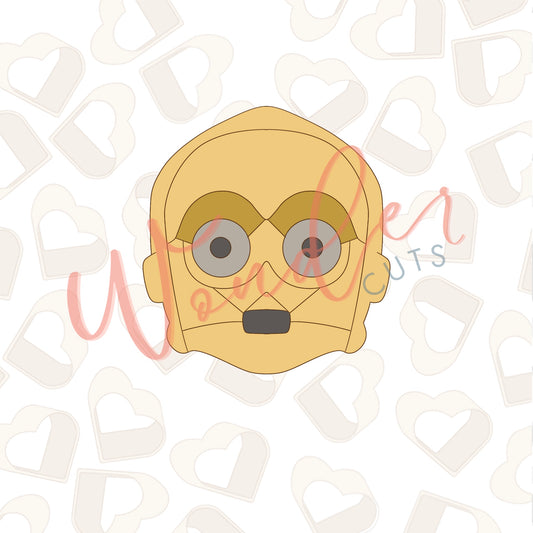 Gold Android Cookie Cutter