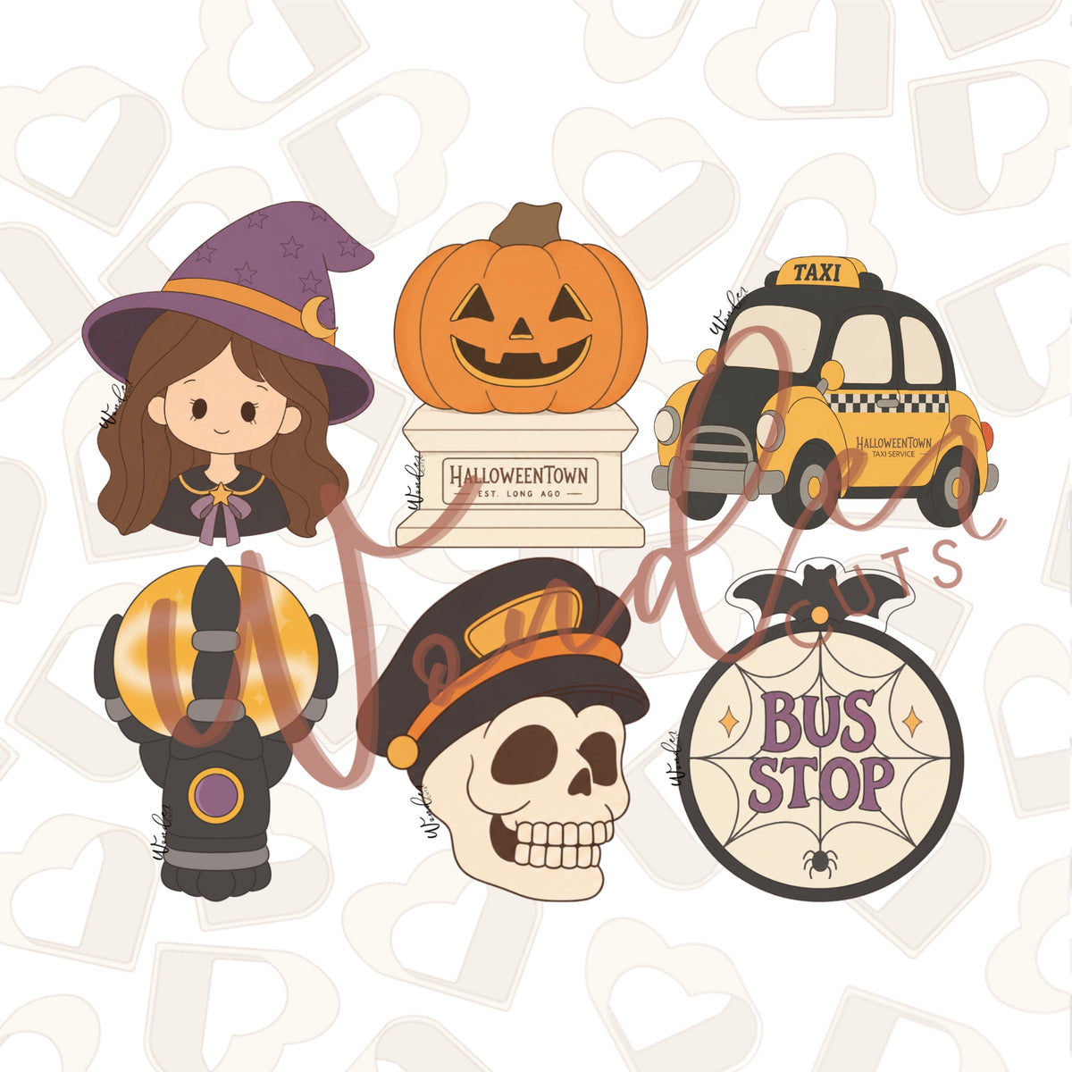 Spooky Town Bundle of 6 Cookie Cutters