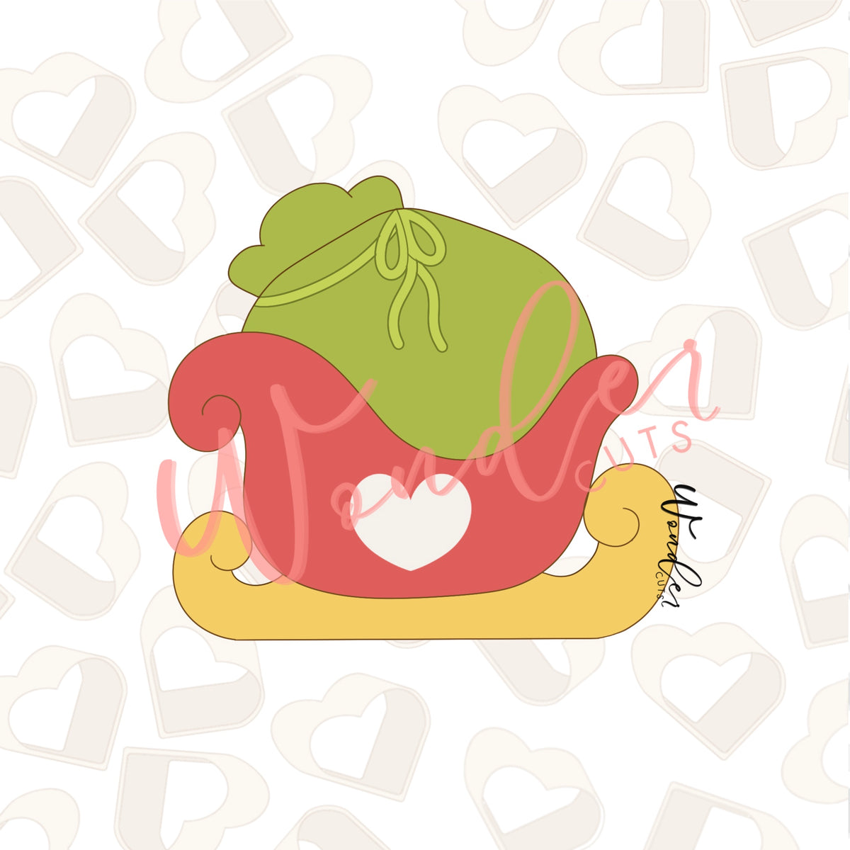 Grouchy Sleigh Cookie Cutter