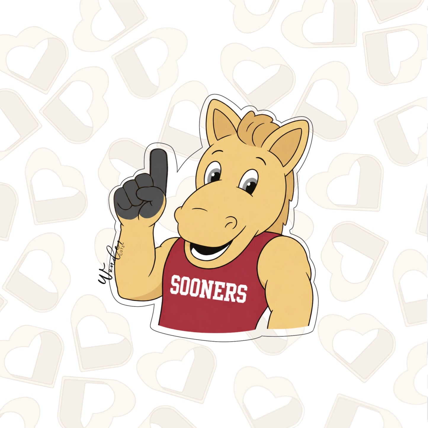 OU Horse Cookie Cutter