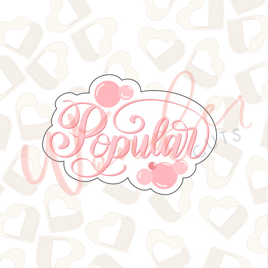 Bubble Plaque Cookie Cutter