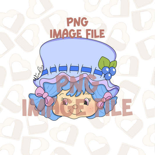 Blueberry Girl - PNG Image File