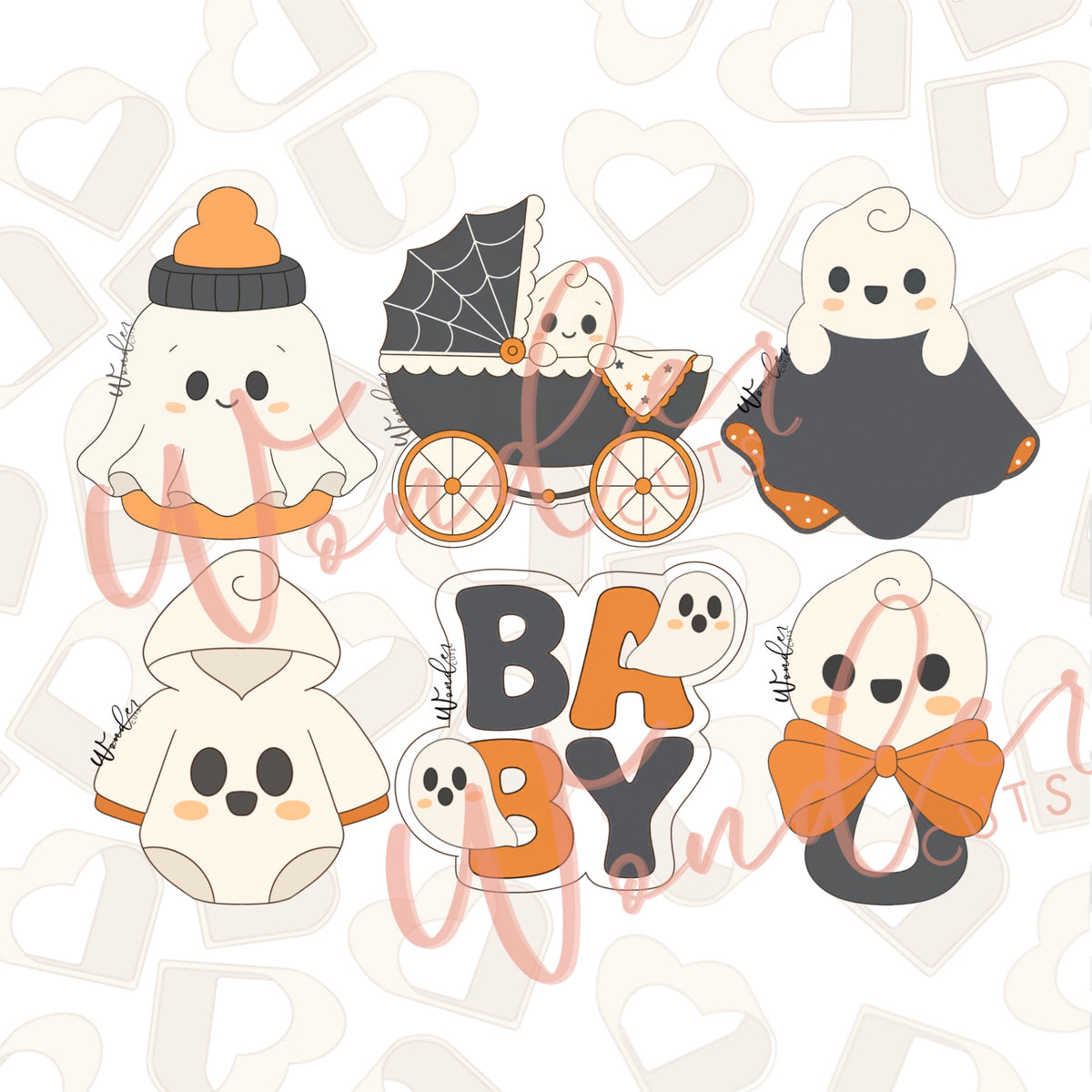 Little Boo Bundle of 6 Cookie Cutters