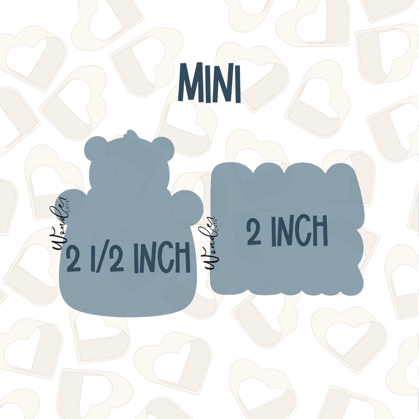 Papa Bear Cookie Cutter Set of 2