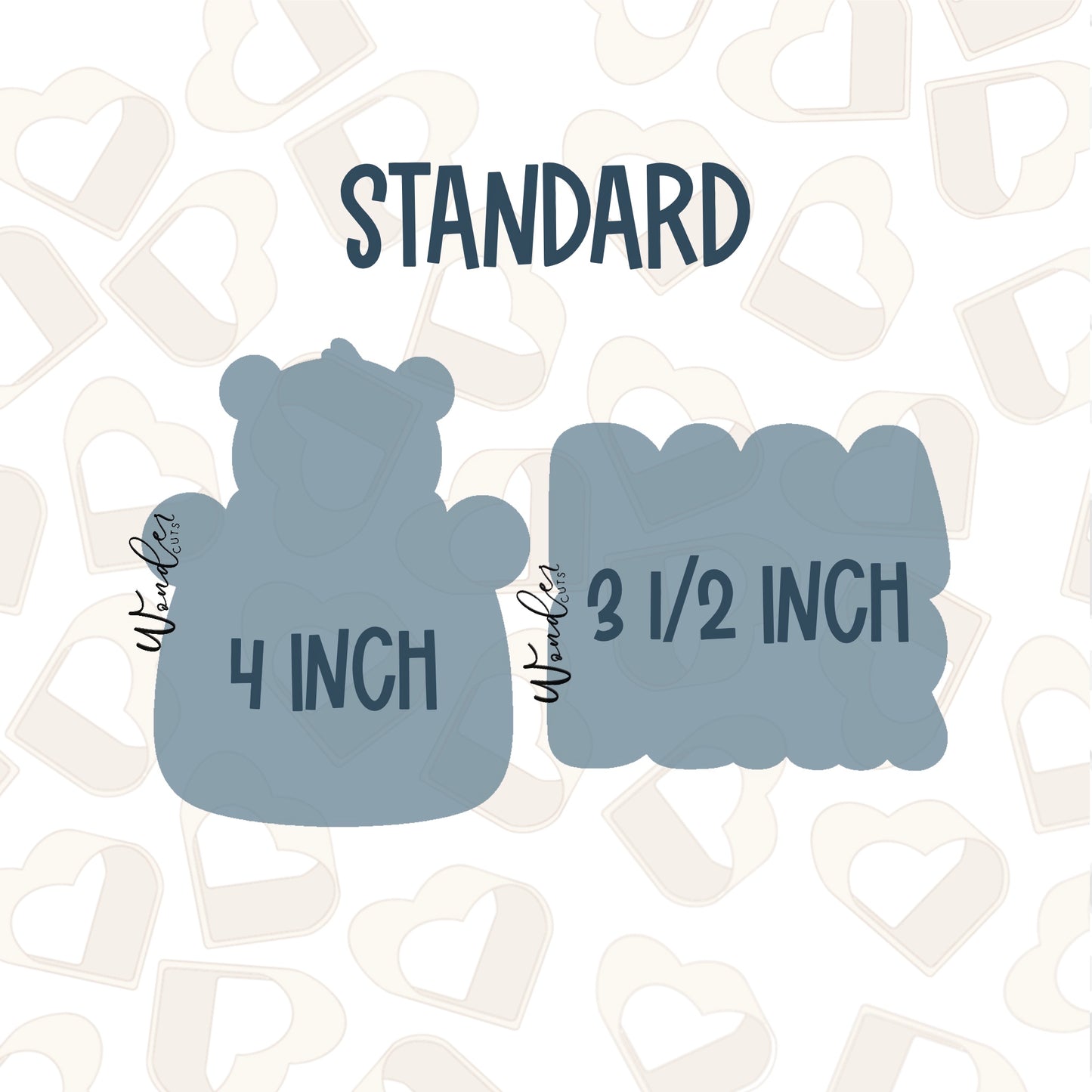 Papa Bear Cookie Cutter Set of 2