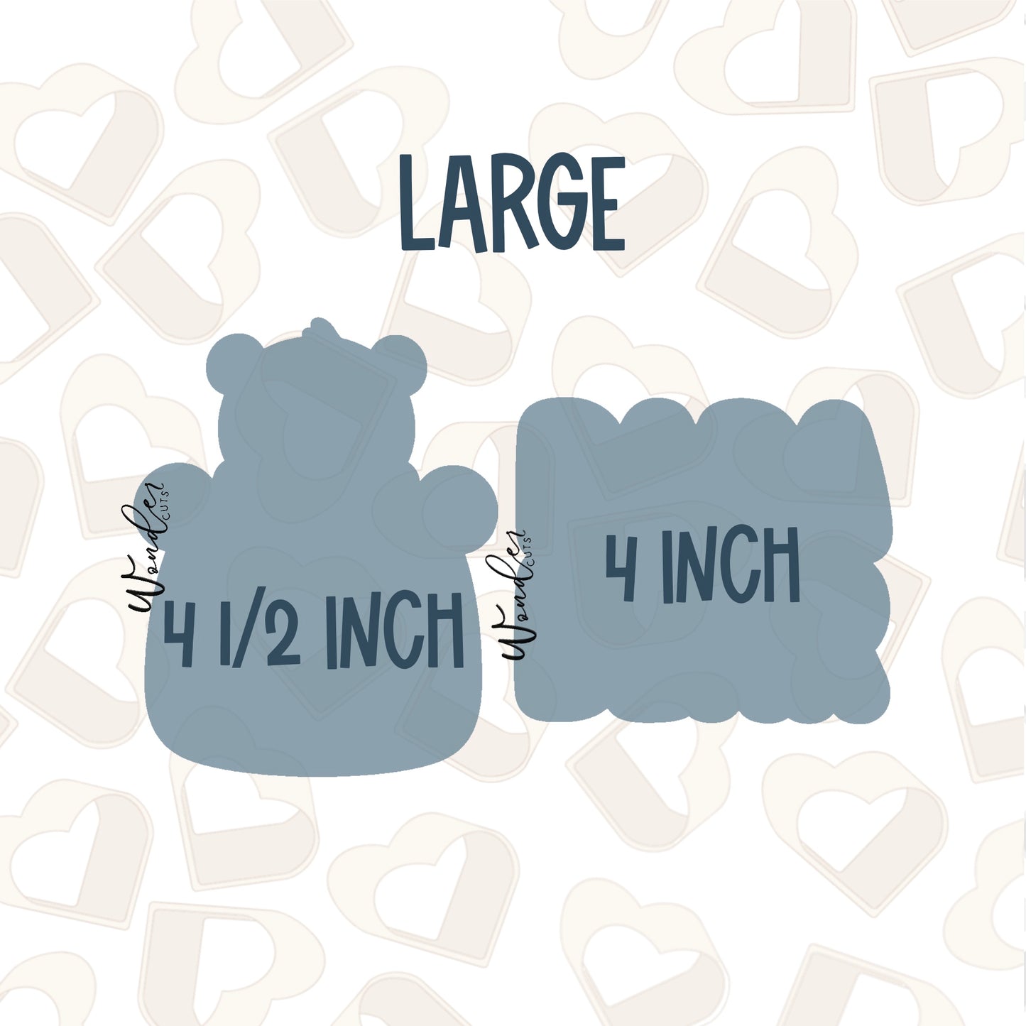 Papa Bear Cookie Cutter Set of 2