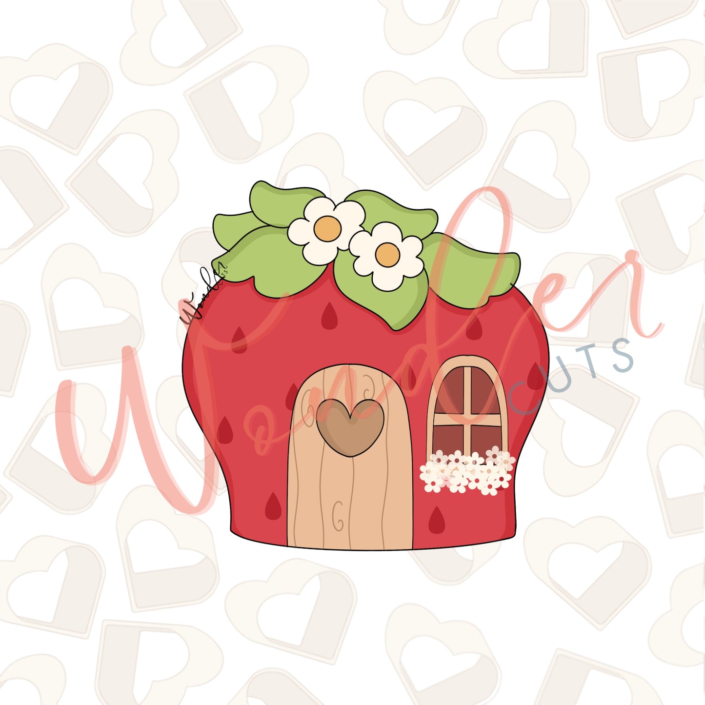 Strawberry House 2 Cookie Cutter
