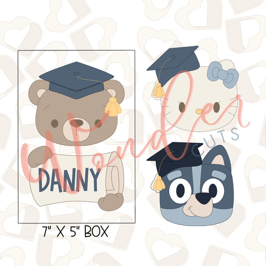 Cute Grads with Diploma Cookie Cutter