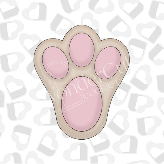 Bunny Foot Cookie Cutter