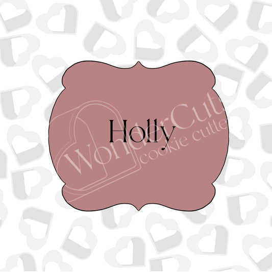 Holly Plaque- Cookie Cutter