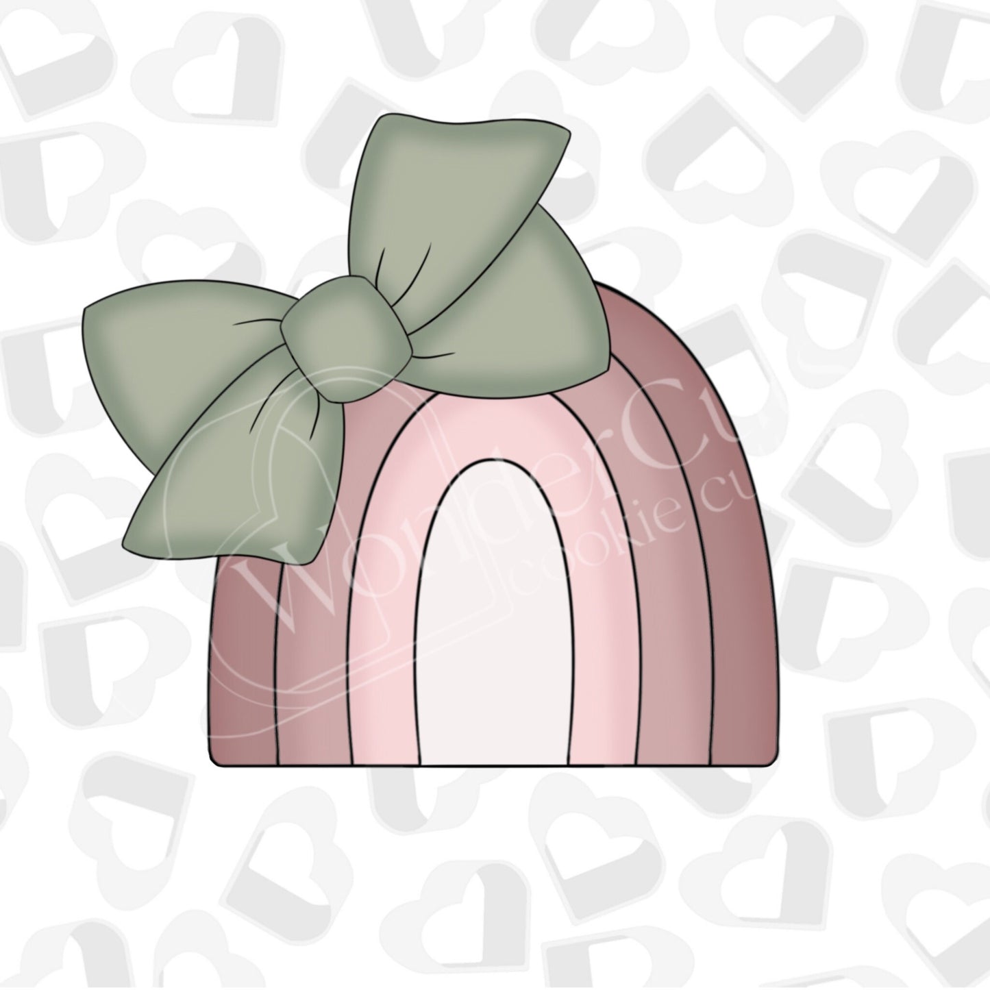 Rainbow with Bow Cookie Cutter