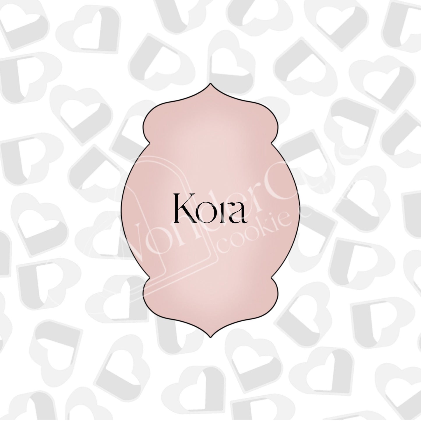 Kora Plaque -Cookie Cutter