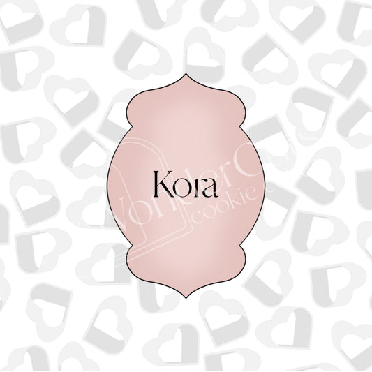 Kora Plaque -Cookie Cutter