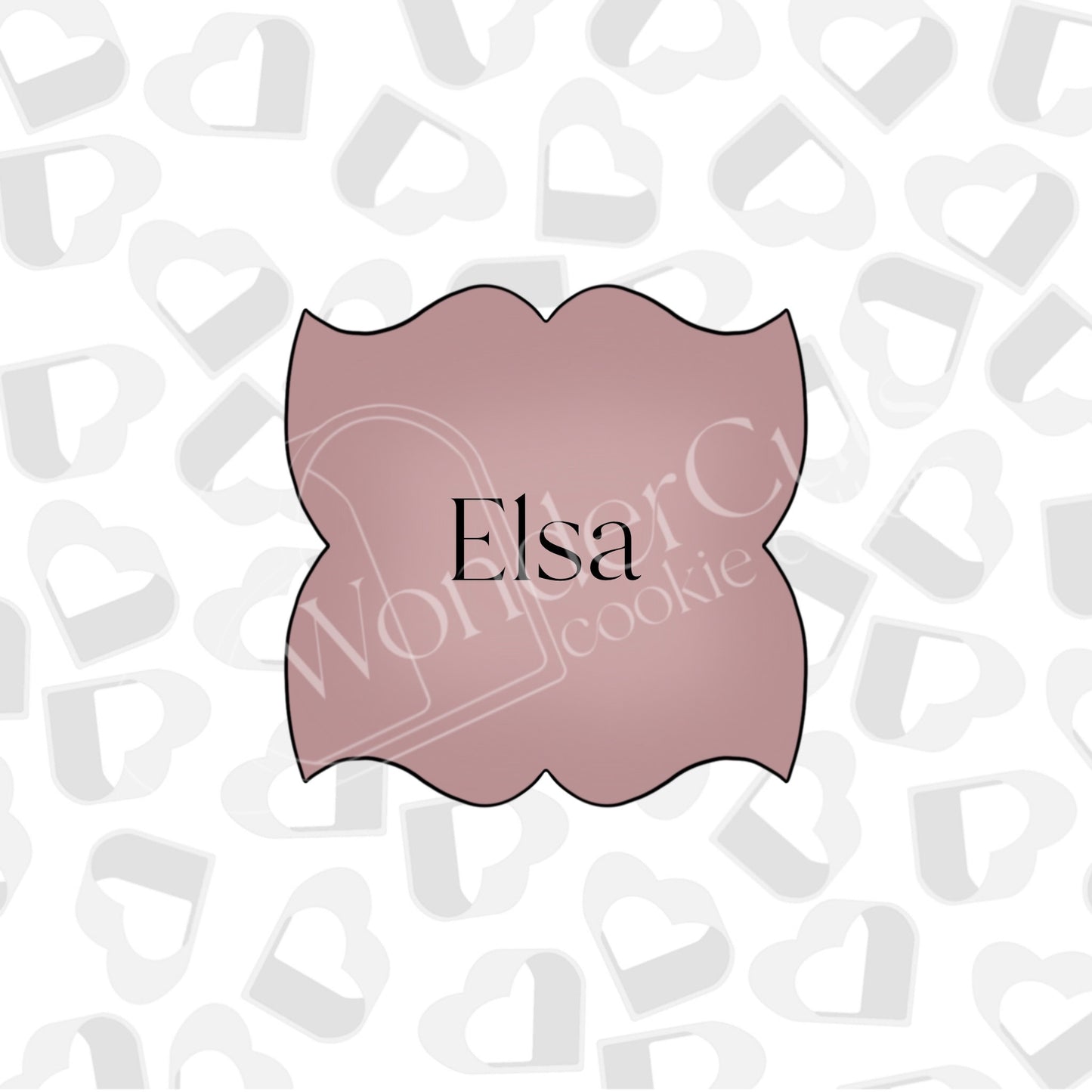 Elsa Plaque -Cookie Cutter
