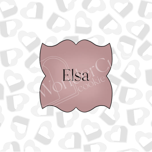 Elsa Plaque -Cookie Cutter