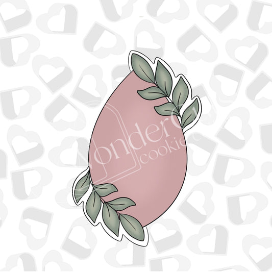 Greenery Mod Teardrop Cookie Cutter