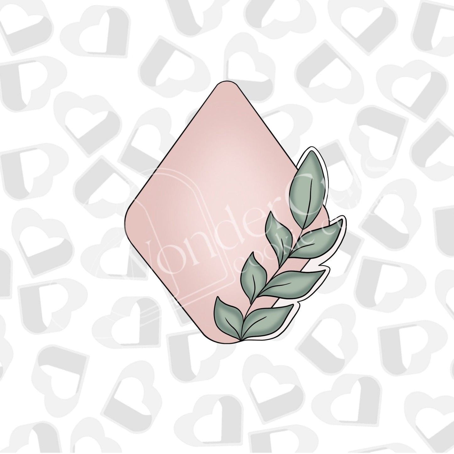 Greenery Mod Diamond -Cookie Cutter