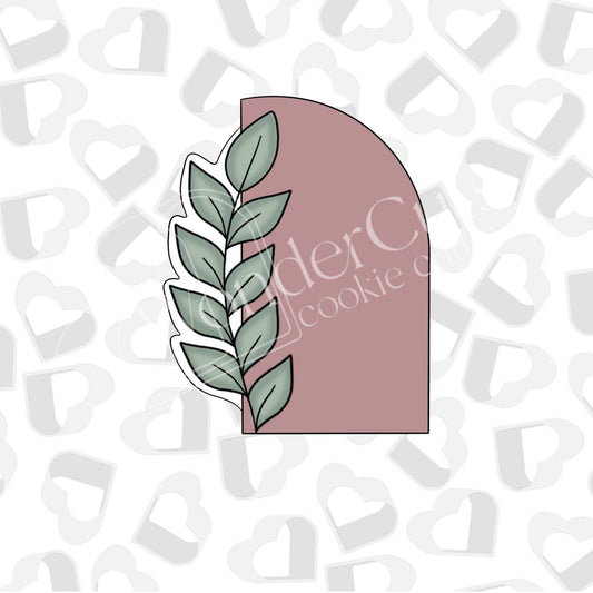 Tall Greenery Half Arch -Cookie Cutter
