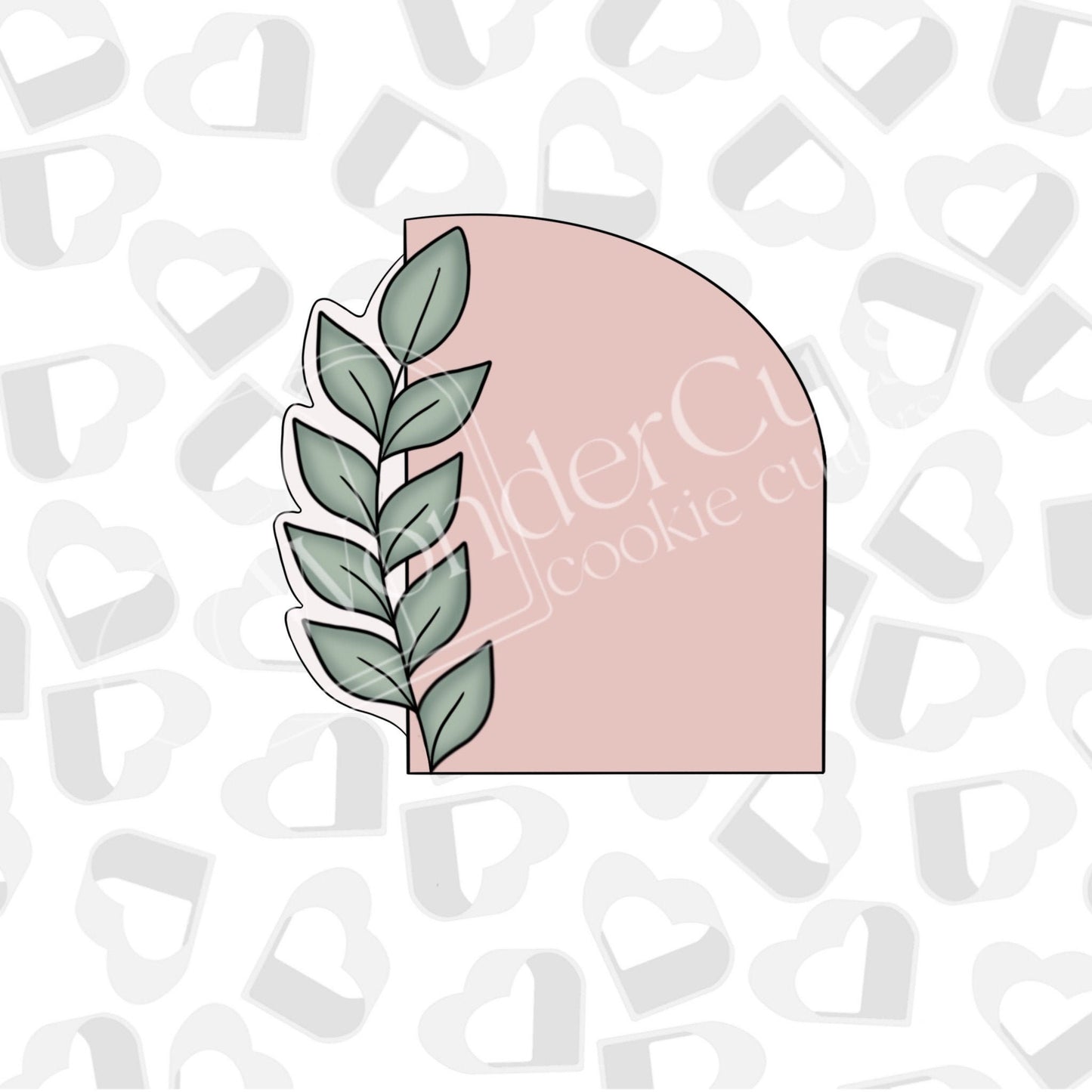 Greenery Half Arch- Cookie Cutter