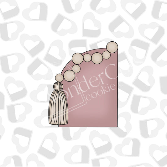 Beaded Half Arch- Cookie Cutter