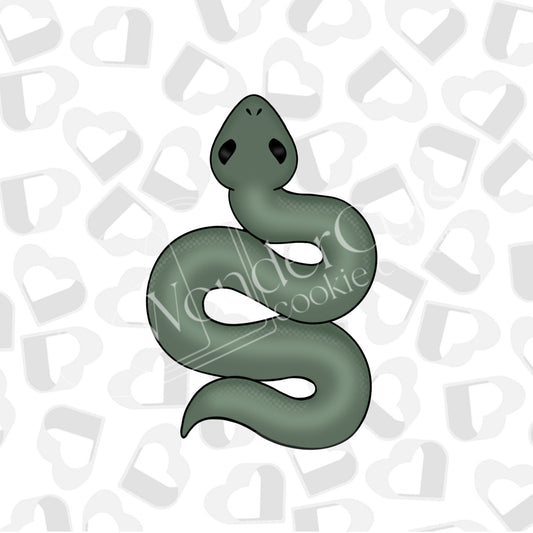 Snake without Cutouts Cookie Cutter