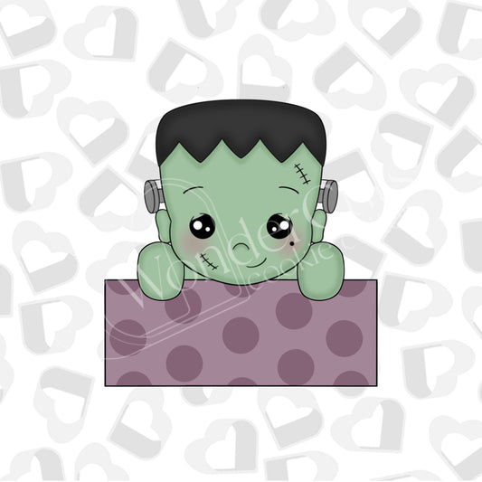 Frankenstein Name Plaque Cookie Cutter