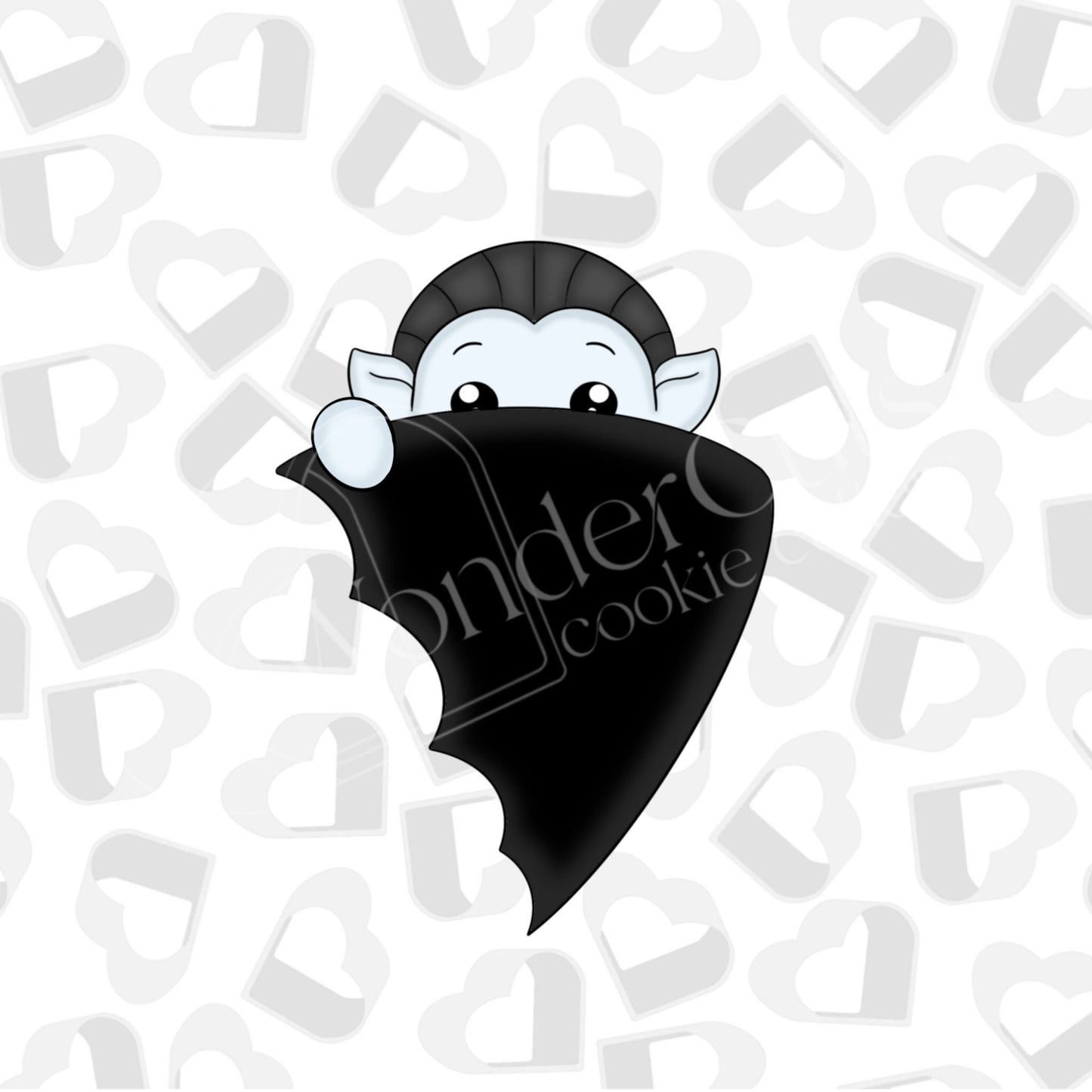 Peeking Vampire Cookie Cutter