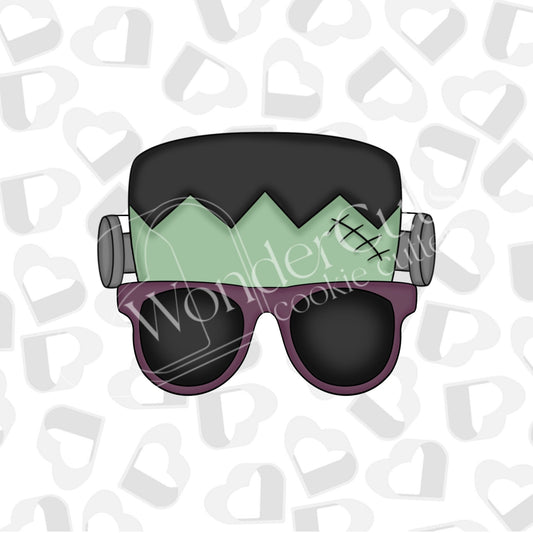 Frankenstein Head with Sunglasses Cookie Cutter