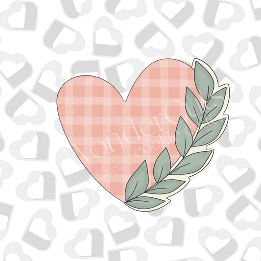 Greenery Wonky Heart